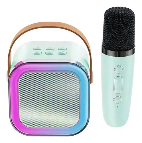 Caixa De Som Com Microfone Infantil Caixinha Bluetooth C/led Cor Sortido 110v/220v