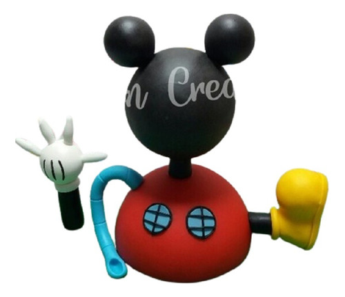 Casa De Mickey Mouse Adorno Para Torta En Porcelana Fría