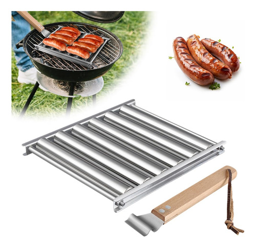 Rodillo Para Perro Caliente Estante Salchicha 2 Parrilla Ma