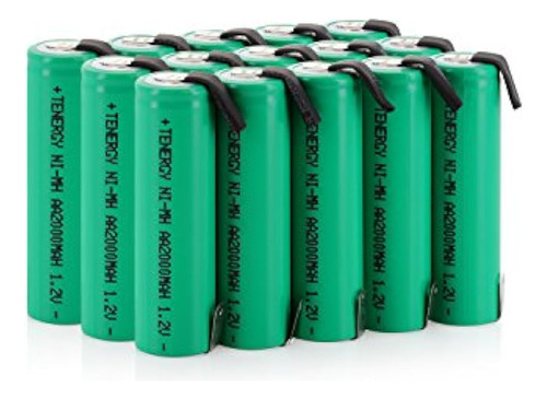 Paquete De 20 Baterías Recargables Nimh Aa De 2000 Mah De Te