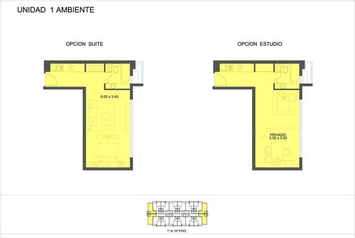 Loft De 33m² C/cochera.piso Alto Amplia Vista En Quartier San Telmo.