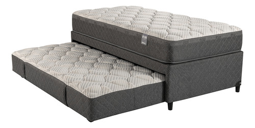 Cama Funcional Belmo Duobed 1 Plaza Doble 200x100 Color Gris