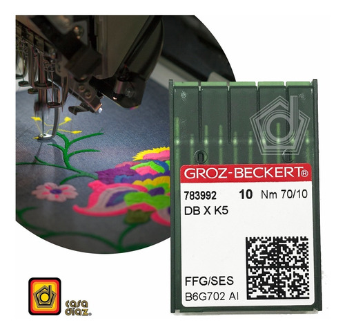 Agujas Groz-beckert P/bordadora Industrial, Punta Bola Ffg