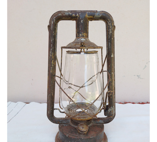 Antiguo Farol Kerosene Británico Chalwyn Pilot Picado Ver