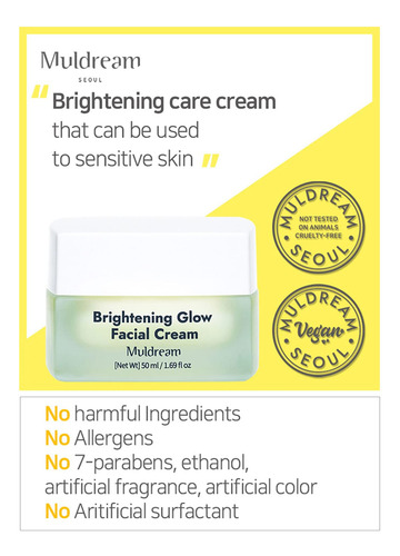 Muldream Crema Facial Brightening Glow 1.69 Fl Oz