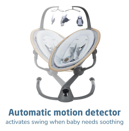 Baby Swing Maxi-cosi Cassia Smart Portable Con Música Gris
