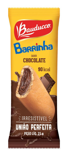 Barrinha Bauducco Recheio Chocolate 25g.