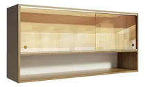 Comprar Alacena de Cocina Madesa Emilly 2 Puertas Corredizas de Cristal Reflex 105cm Marrón