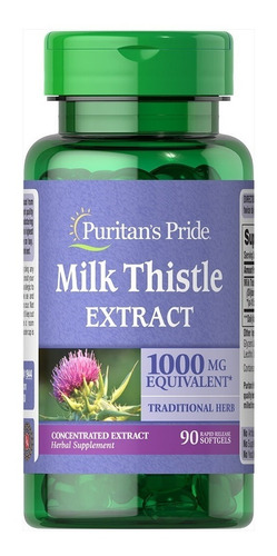 Silimarina Milk Thistle Extract 90 Cap 1000mg Envio Gratis