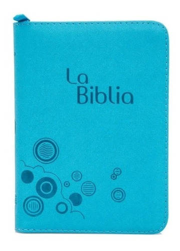 Biblia Lenguaje Actual Tamaño Manual Turquesa Con Cierre 