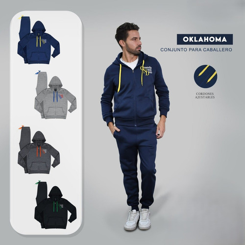 Conjunto Deportivo Cationic Modelo Oklahoma-001 Negro Lisa Xl