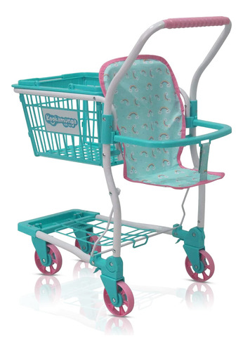 Kookamunga Kids Carrito De Compras 2 En 1 Para Nios, Carrito