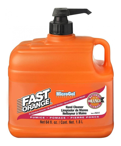 Pasta Limpiadora De Manos Fast Orange 1,8l Ml Manos Rudas