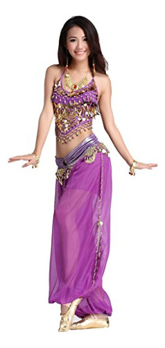 Zltdream Lady's Belly Dance Chiffon Banadge Top Y Lantern Co