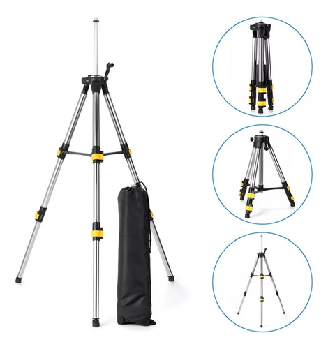 Tripé Regulável 1,2m Para Nivel Laser Universal Encaixe 5/8