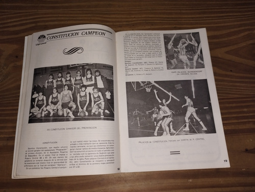 Revista Todo Basquet N° 0. Póster Sport Club Cañadense (Usado)