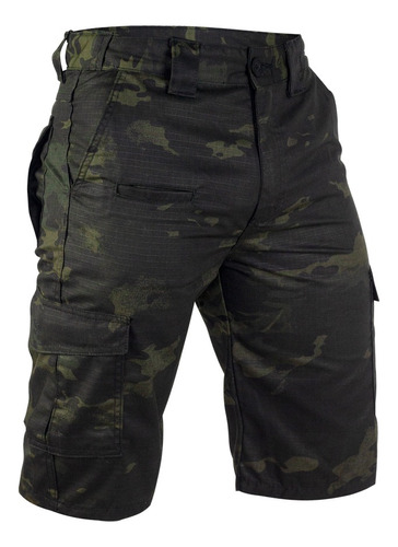 Bermuda Cargo Tática Defender Safo - Multicam Black