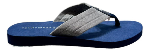 Sandalias Tommy Hilfiger Azul Con Tiras Gris Nuevas