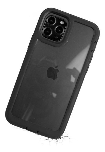Capa Capinha Case Para iPhone 12 Séries Bumper Anti Impacto Cor Preto iPhone 12 Pro Max