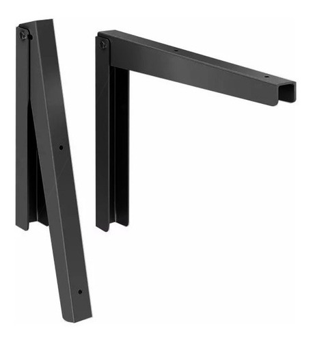 Imagem 5 de 5 de Mesa Dobravel Parede Retrátil Articulada 90x45cm Preta