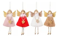 Comprar 4 Muñeco Ángeles Arbol Navideños Colgantes Adornos Decorado