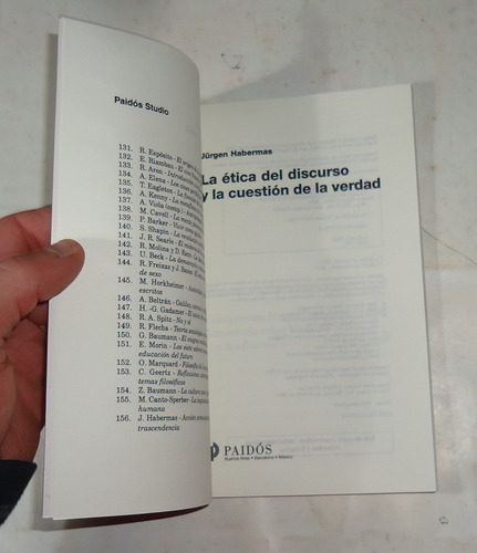 La Etica Discurso Y La Cuestion De La Verdad Jurgen Habermas (Usado)