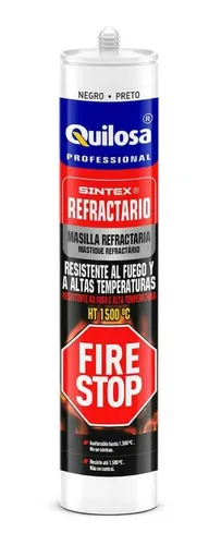 Quilosa silicona masilla refractaria negra alta temperatura 1500º 299mL