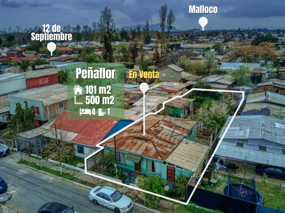 Imagen 1 de 16 de Casa En Venta En Peñaflor - Enorme Casa Y Terreno