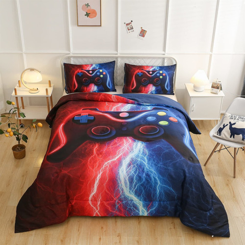 Gamer Gaming Juegos De Ropa De Cama Tie Dye Lightnings ...