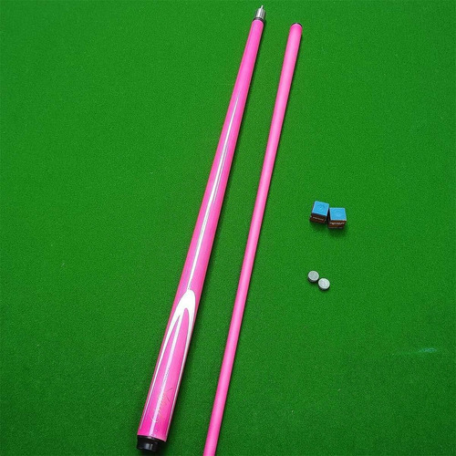 Stick De Cue De La Piscina 1/2 Articulación De Acero Rosa