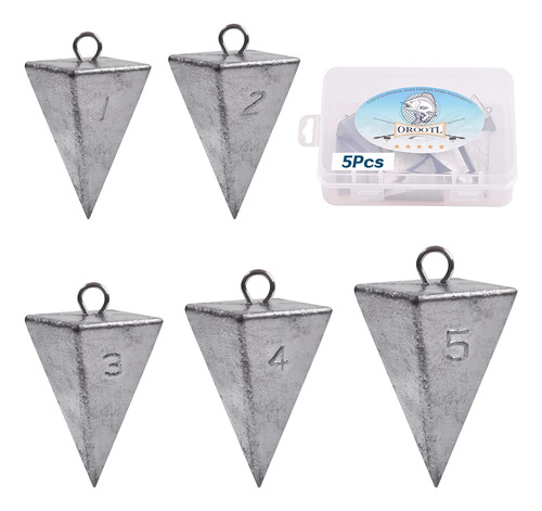 Pyramid Sinkers - Kit De Pesos De Pesca, Plomos De Pescar Pa