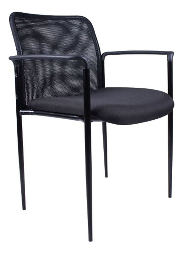 Jefe De Productos De Oficina Apilable Silla De Invitados De Color Black Material Del Tapizado Boss