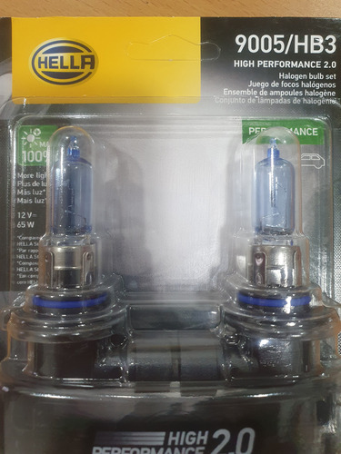 Luces 9005 Hb3 Hella 100% + Luz High Performance 2.0