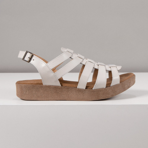 Imagen 3 de 7 de Sandalias Mujer Cuero Confort Moda Verano Citadina Panama