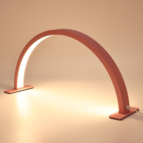 Lakix Half Moon Nail Desk Lamp, 3000-6000k Led Lash Light Wi