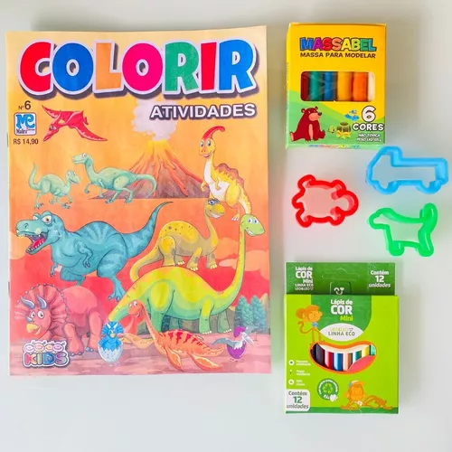 Meu Primeiro Livro De Colorir Com Lápis Dinossauros - Bom Preço