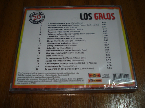 Imagen 2 de 2 de Cd Los Galos / 20 Grandes Exitos (nuevo Y Sellado)