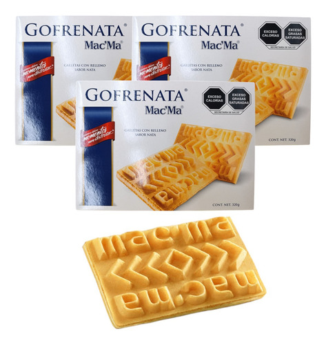 Gofrenata Rellena Nata 11 Caja 320g C/u Wafer Galleta Mac Ma