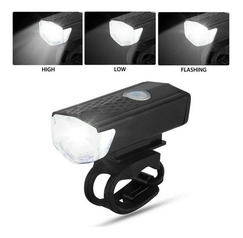 Imagen 6 de 10 de Set Luces Bicicleta Delantera Trasera Recargable Impermeable
