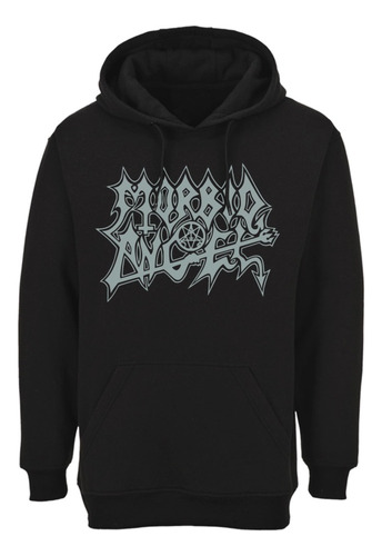 Poleron Morbid Angel Logo Gris Metal Abominatron