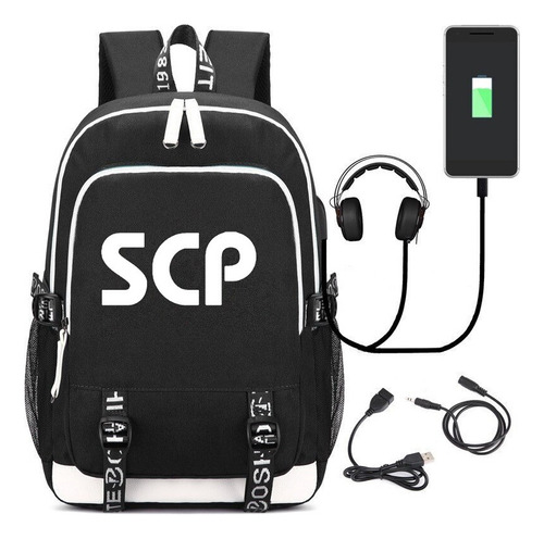 Mochila Usb New Game Scp Secure Contain Protect, Mochila Wom