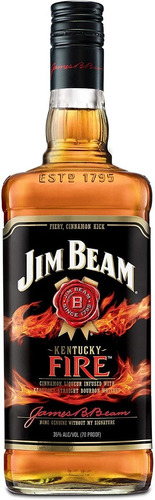 Whisky Bourbon Fire 1 Litro Jim Beam