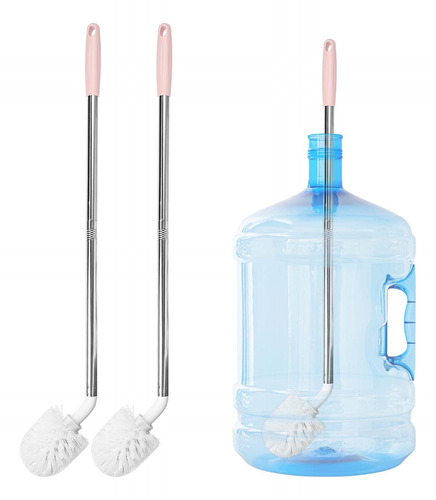 Juego De 2 Cepillos Largos De Acero Inoxidable Para Botellas