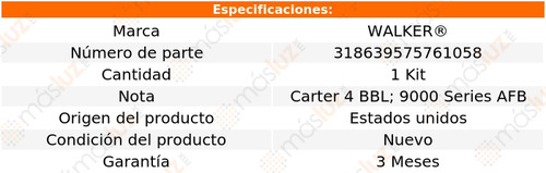 Set Reparar Carburador St. Regis 8 Cil 5.2l 1981 Walker