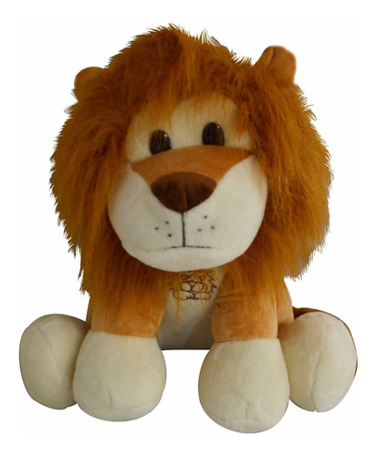 Peluche León Selva 38cm Alto Pelo Liso Juguete Regalo