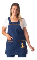 Comprar Guardapolvos Maestras Con Tiradores Azul Marino T-3 