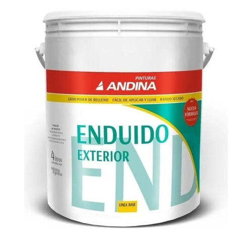 Enduido Paredes Exterior Andina - 4lts Pintumm