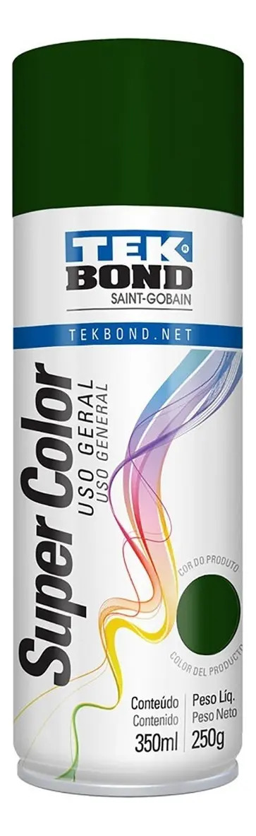 Tinta spray aerossol Tekbond 350 mL - verde-escuro