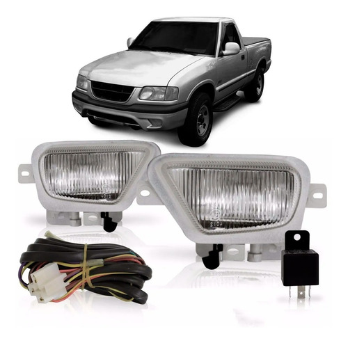 Kit Farol De Milha Auxiliar S10 Blazer 1999 2000