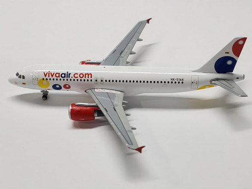 Avión A Escala Viva Air Airbus A320 Gemini Jets Escala 1/400